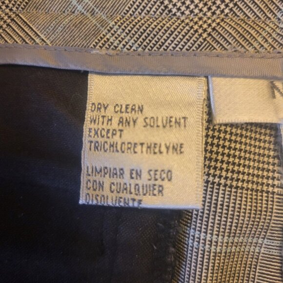 Nice West Back/Baby Blue/White Plaid Ankle Trousers - Size 8 - Picture 8 of 11